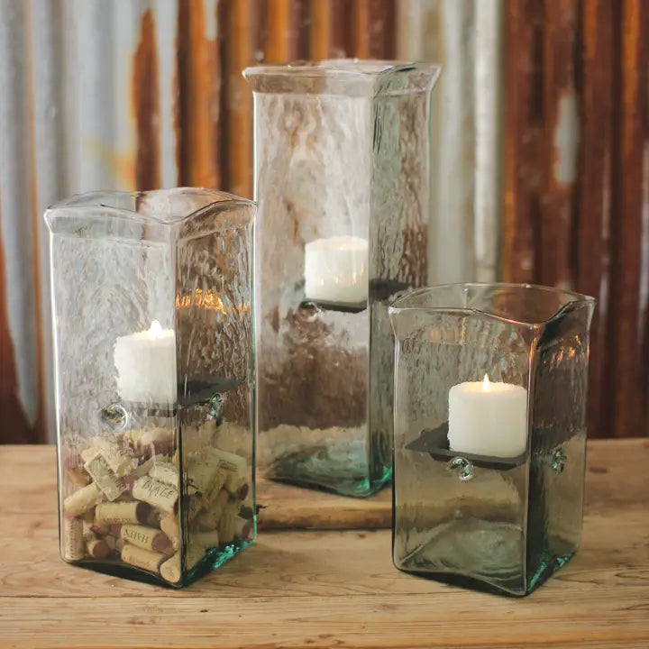 Square Hurricane Candle Holder