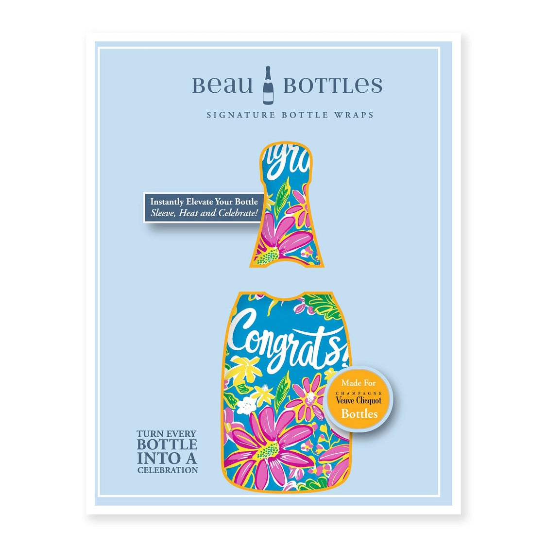 Preppy Congrats Bottle Wrap