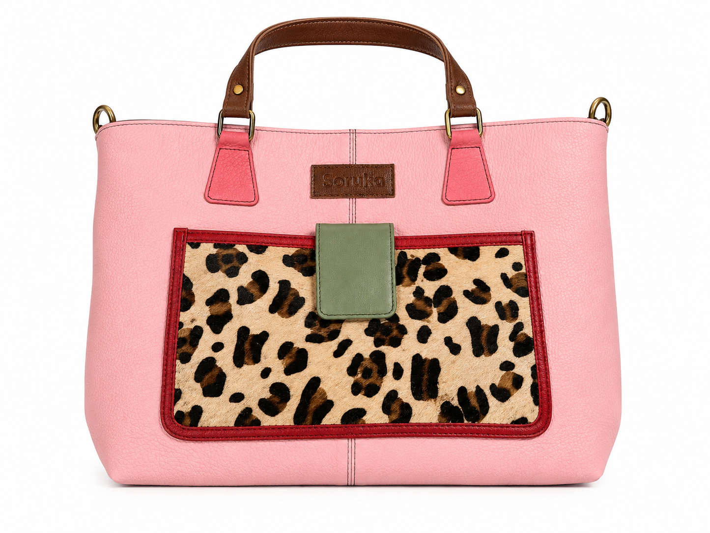 Soruka Leather Purse - Pink Shoulder Bag
