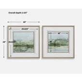 Soft Sage Framed Prints Set of 2