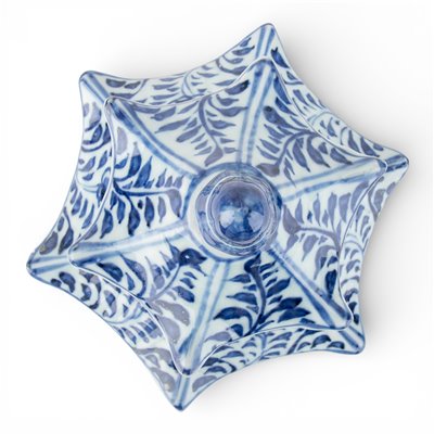 Hex Pagoda- Blue Flower