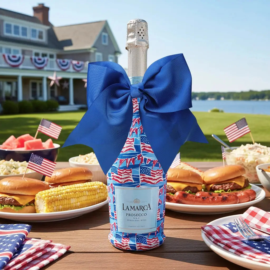 Royal Blue Beau Bottle Bow