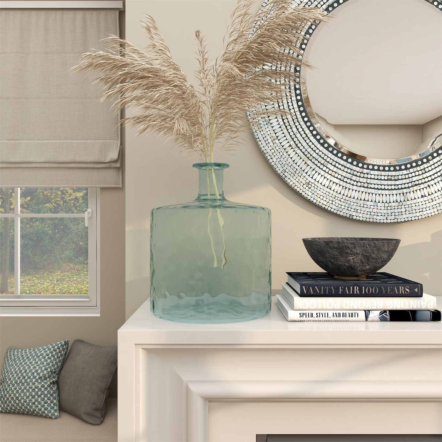 Bottleneck Glass Vase