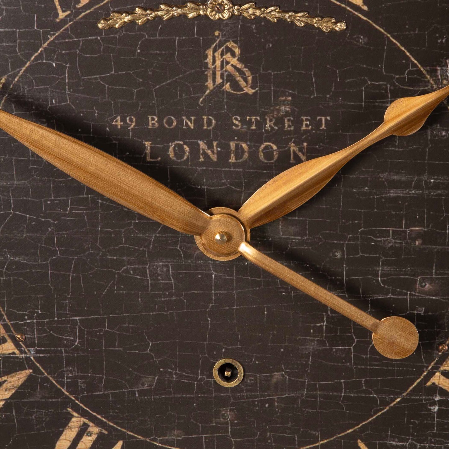 Uttermost Bond Street 18" Black Wall Clock