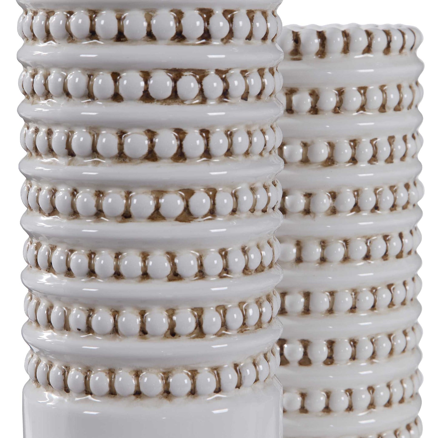 Uttermost Angelou White Vases Set/2