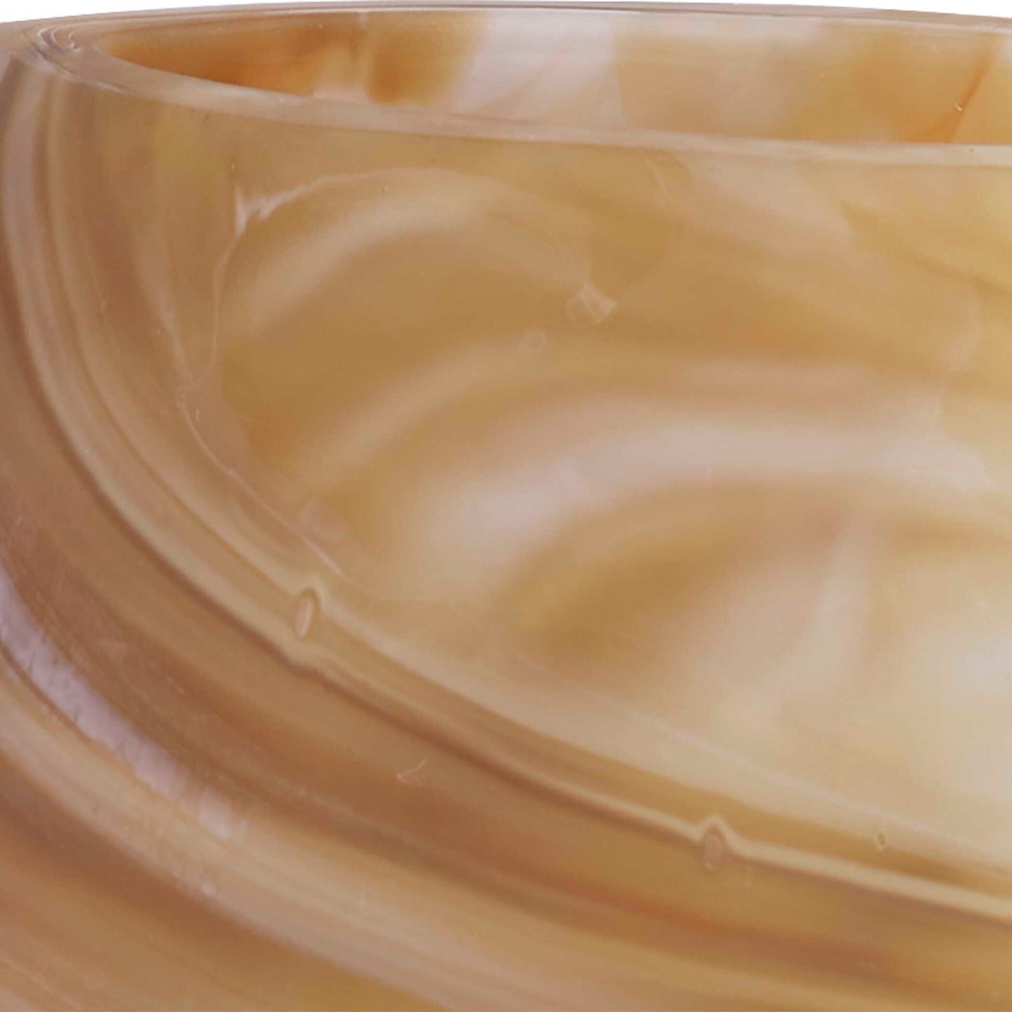 Uttermost Fusion Swirled Caramel & Ivory Vases Set/2