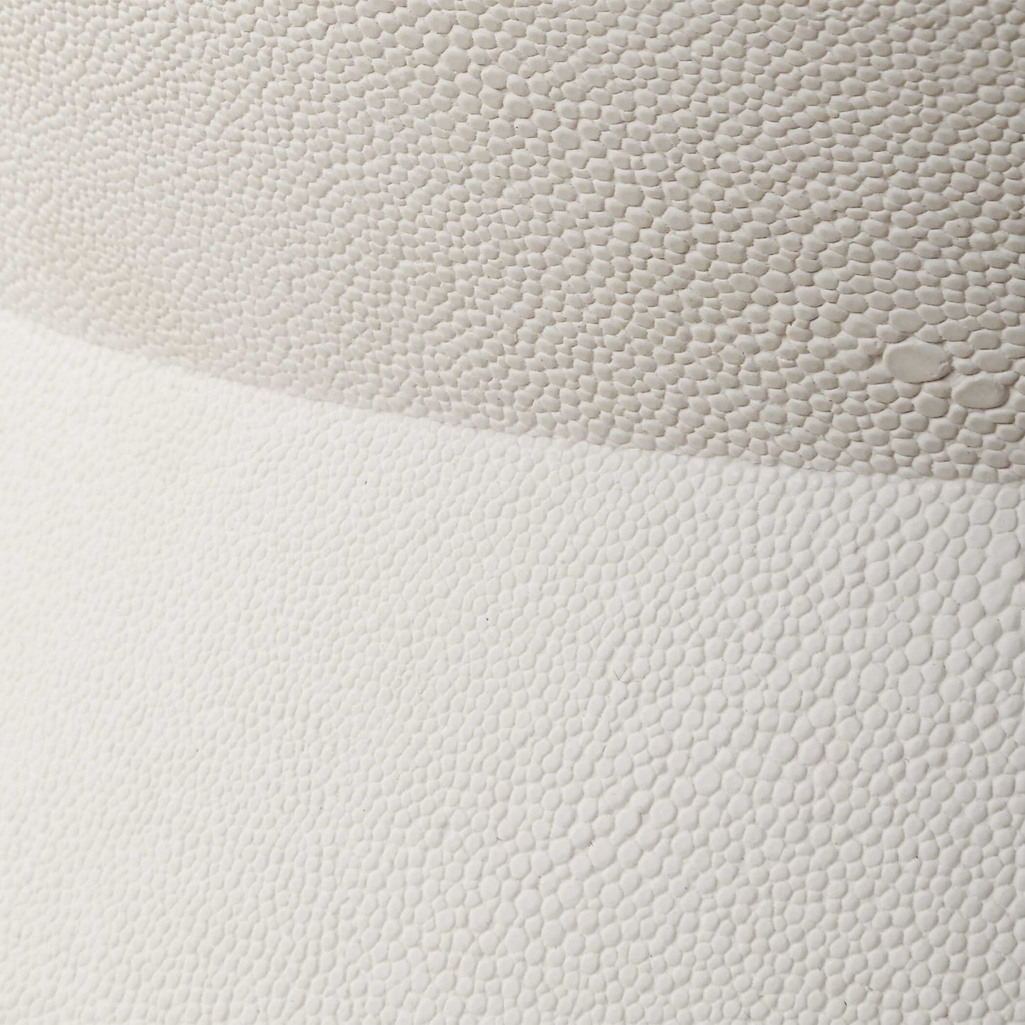 Uttermost Luxe White Shagreen Round Box