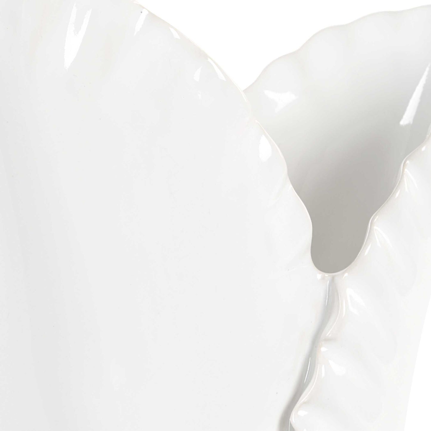 Uttermost Leafscape White Vases Set/2