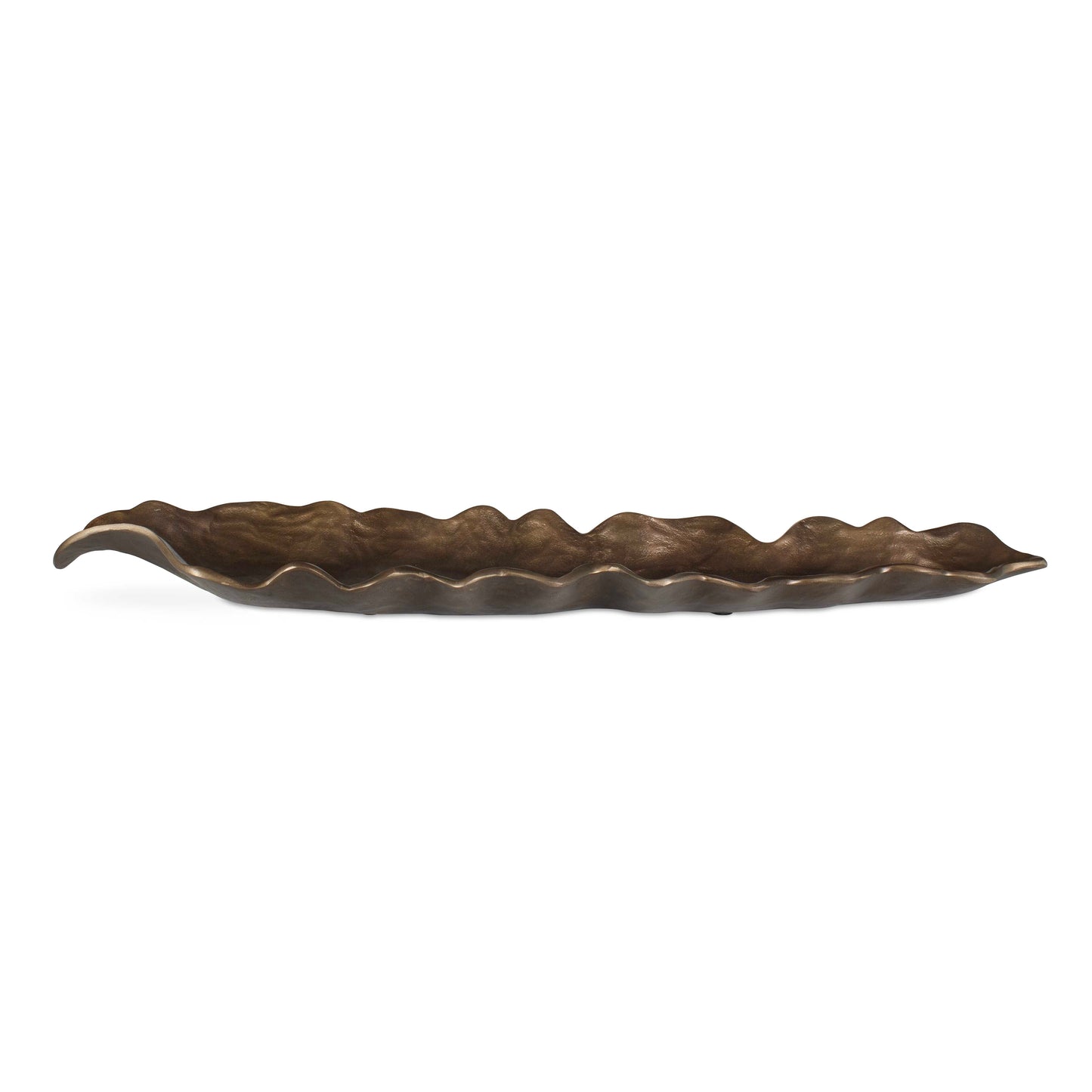 Uttermost Frond Indoor-Outdoor Leaf Tray - Bronze