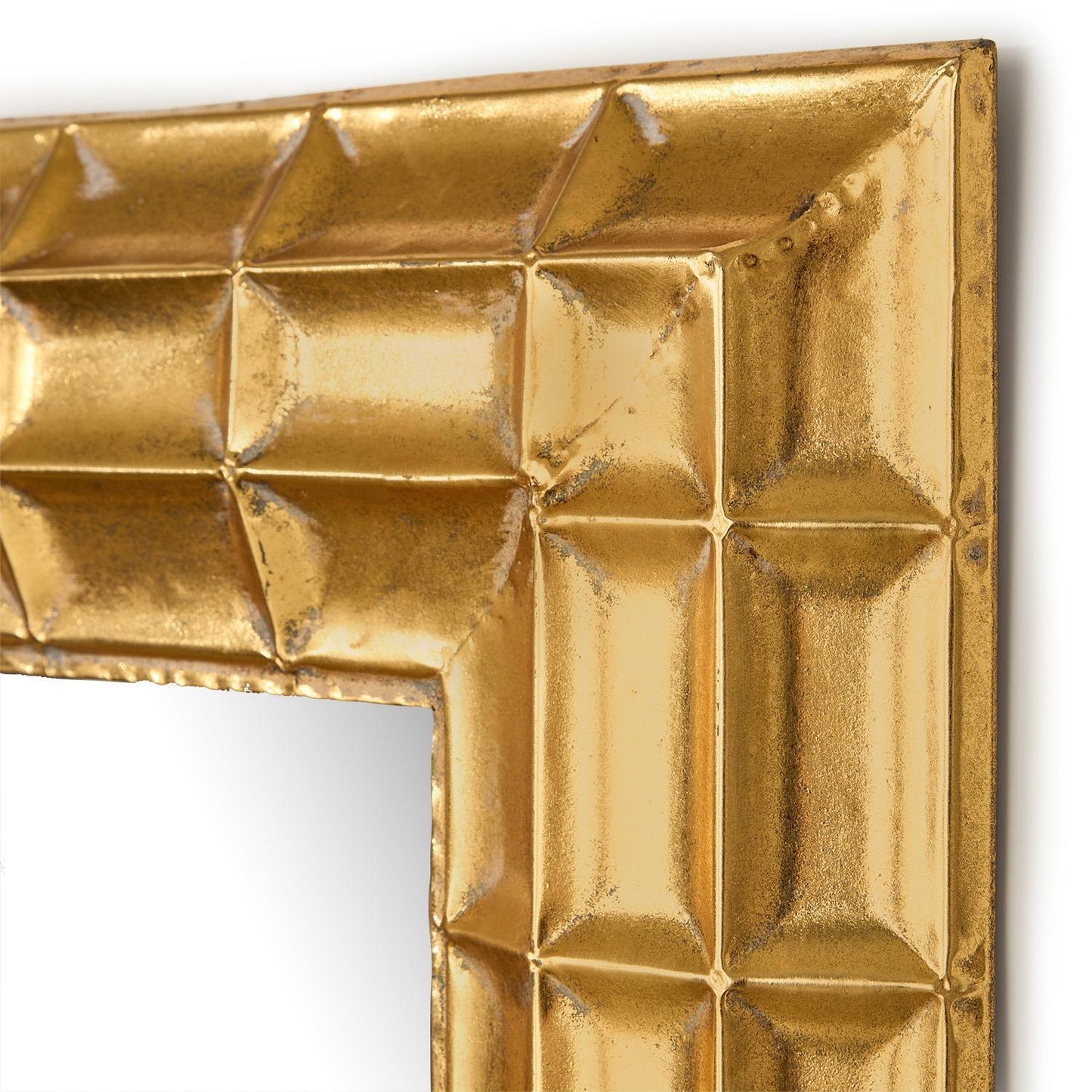 Gold Hammered Mirror 24x43