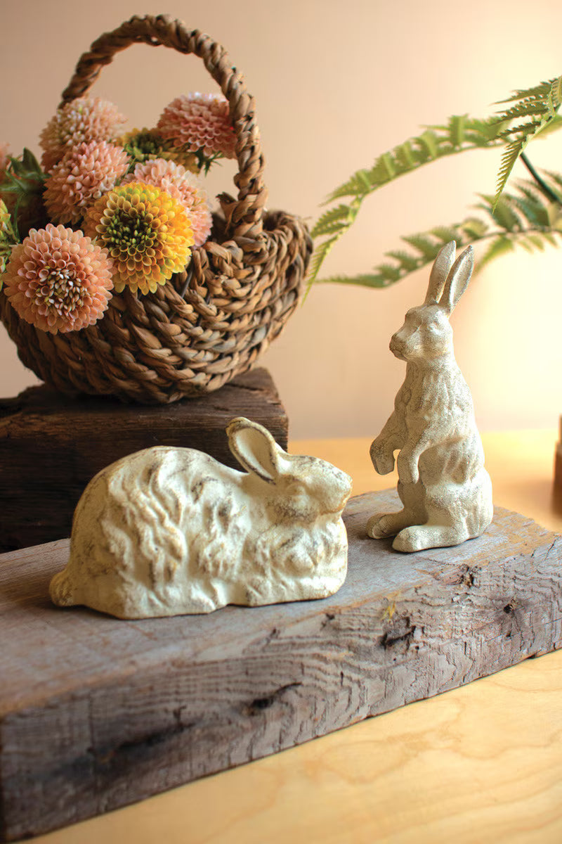Cast Iron Rabbits