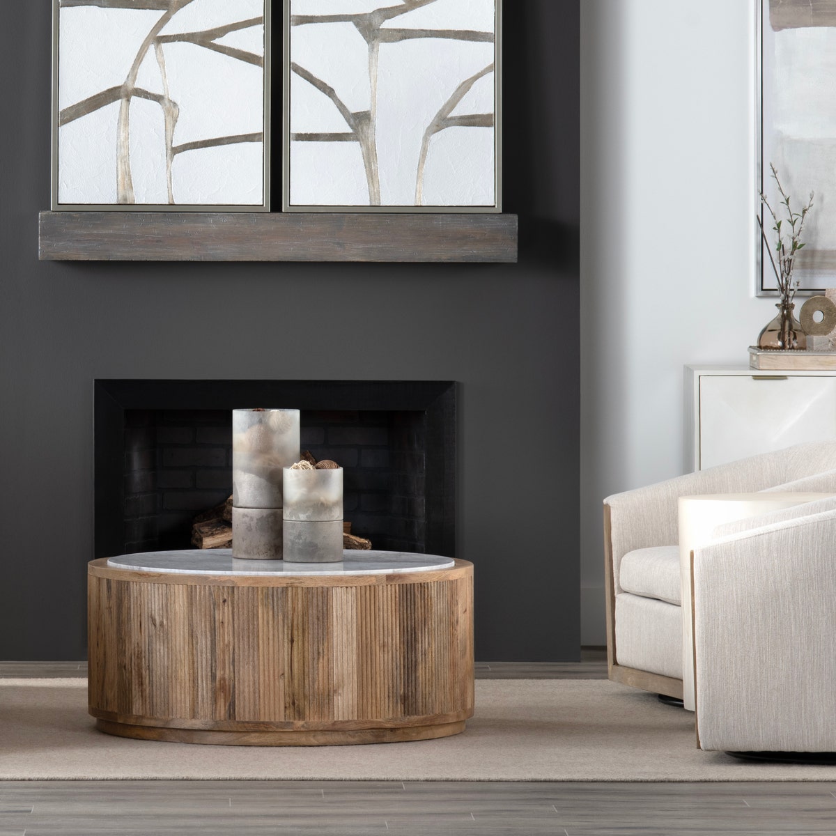 Crestview Collection Santorini Cocktail Table CVFNR4520