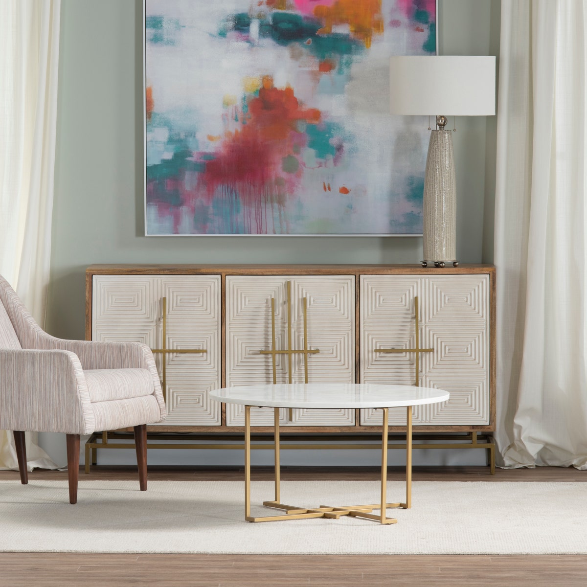 Crestview Collection Rembrandt Sideboard CVFNR722