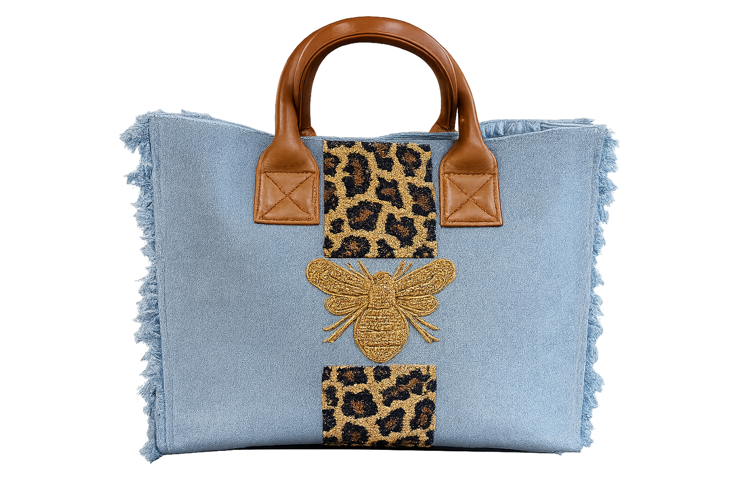 Tiana Custom Tote - Leopard Butterfly