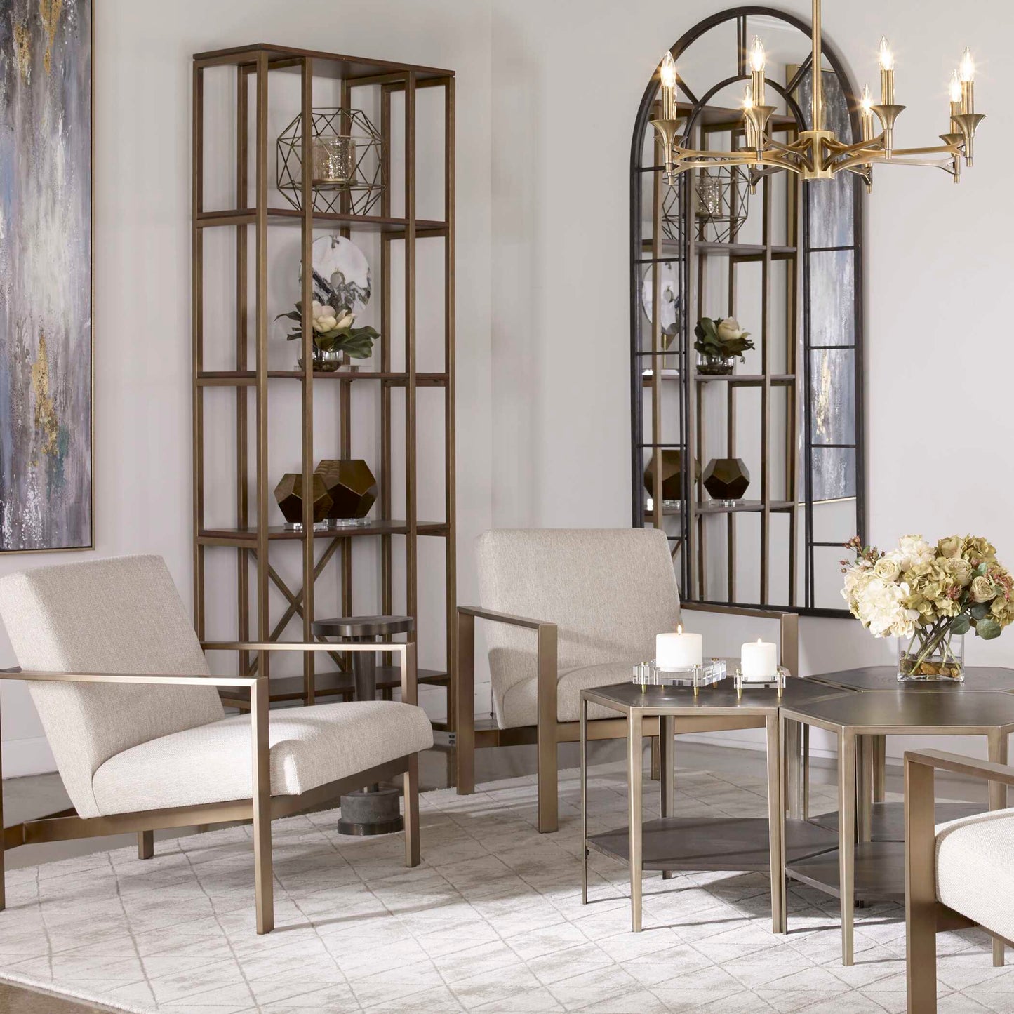 Uttermost Karishma Antique Gold Etagere