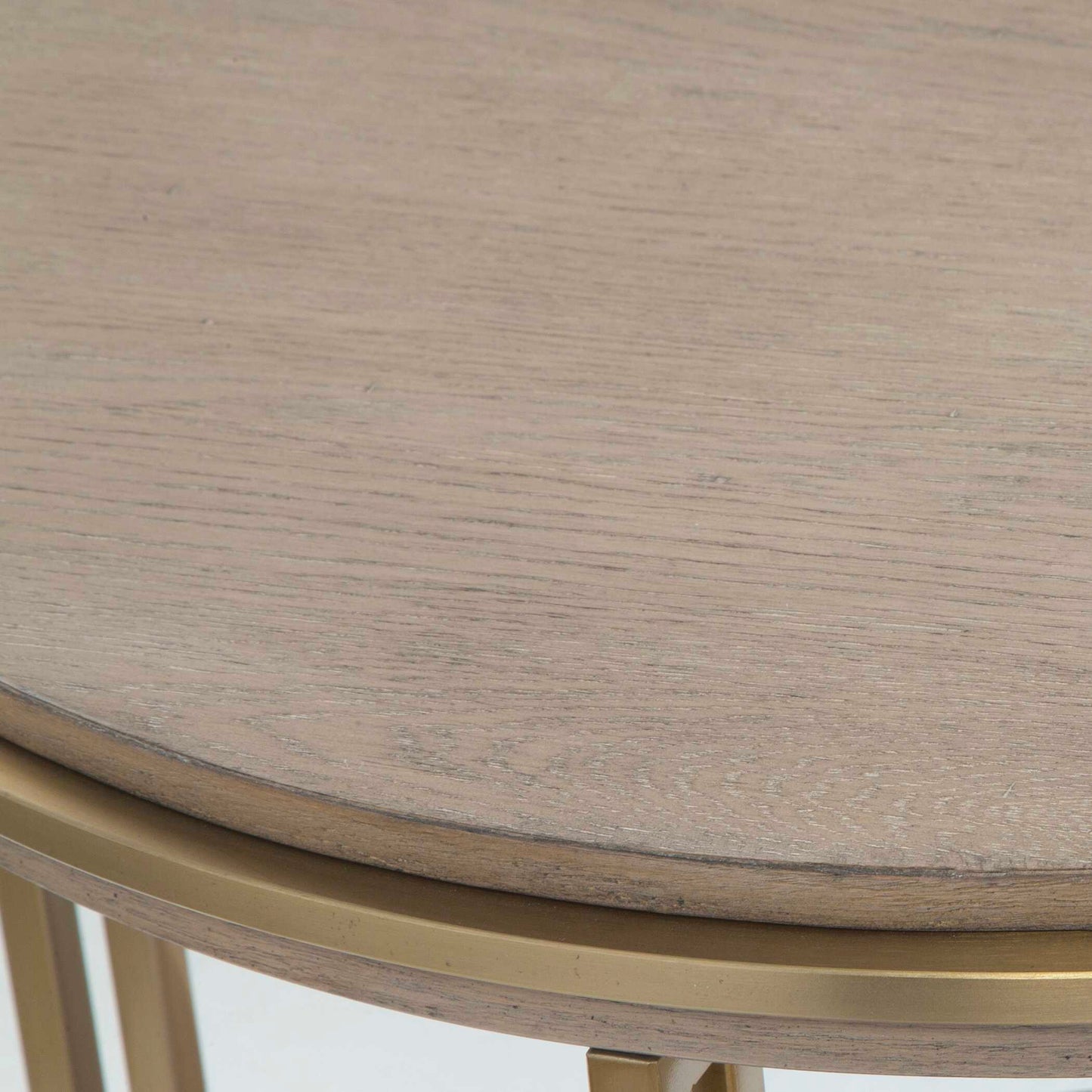 Uttermost Elise Round Brass Side Table