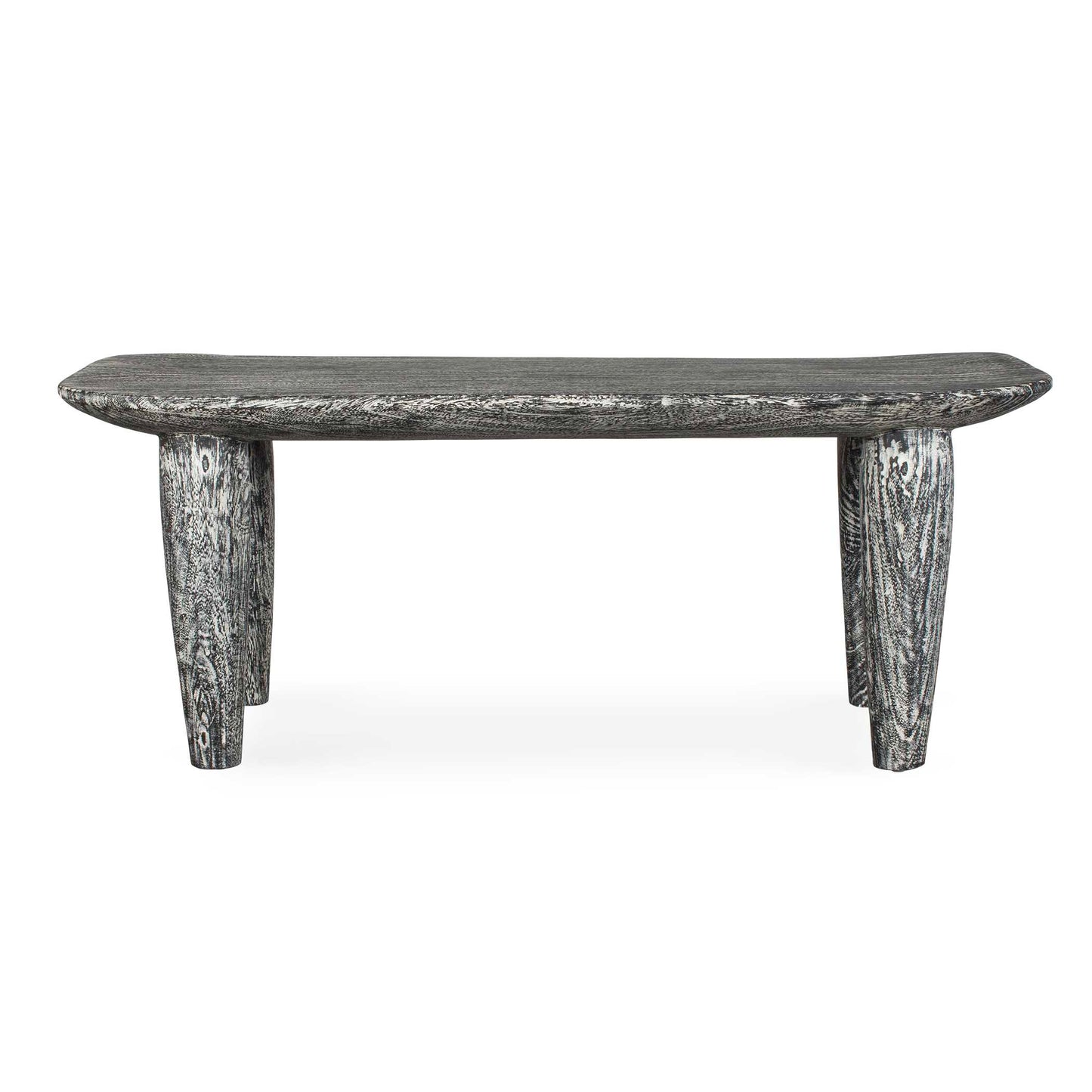 Uttermost Fade To Black Wood Bench - Black,White