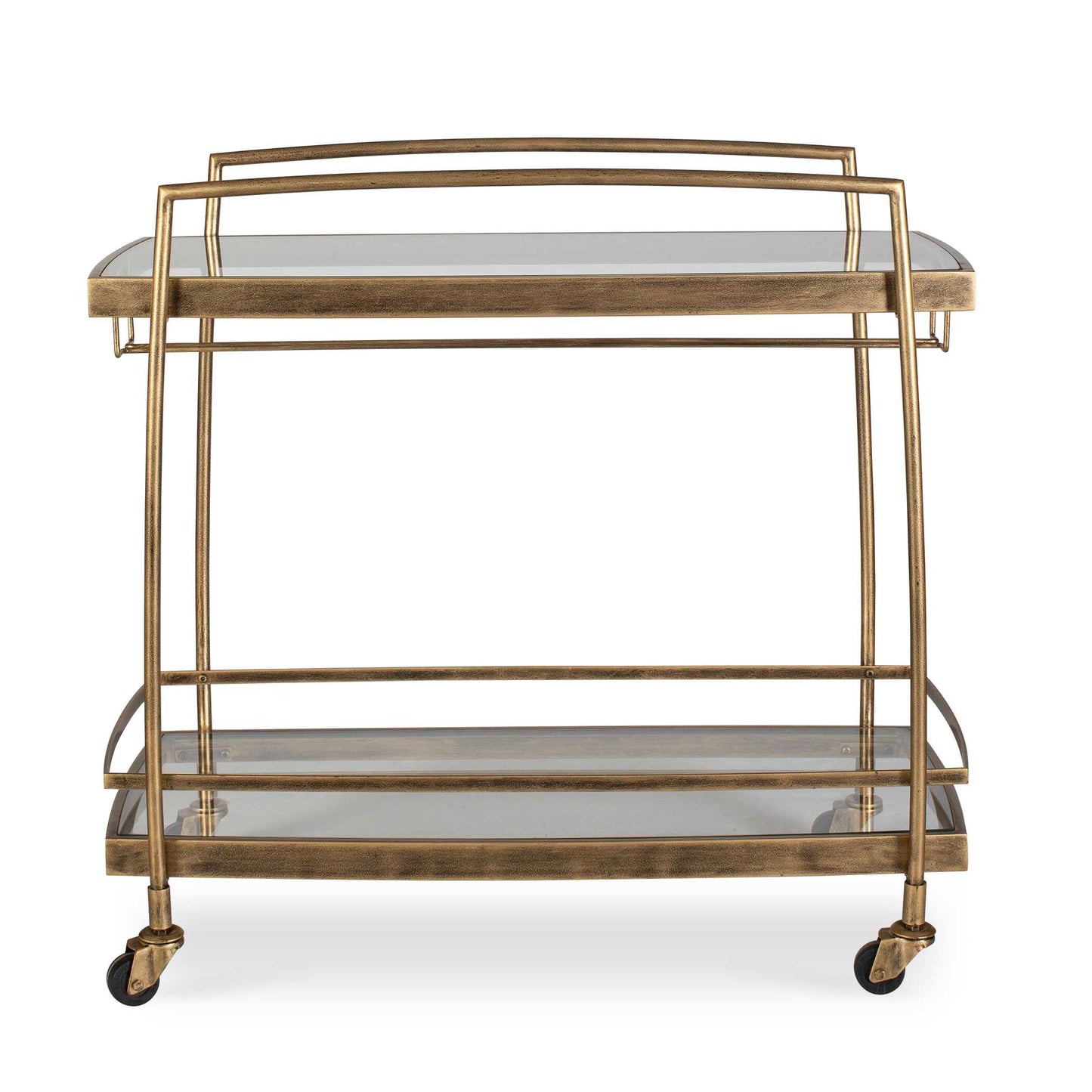 Uttermost Scarritt Antique Brass Bar Cart - Brass