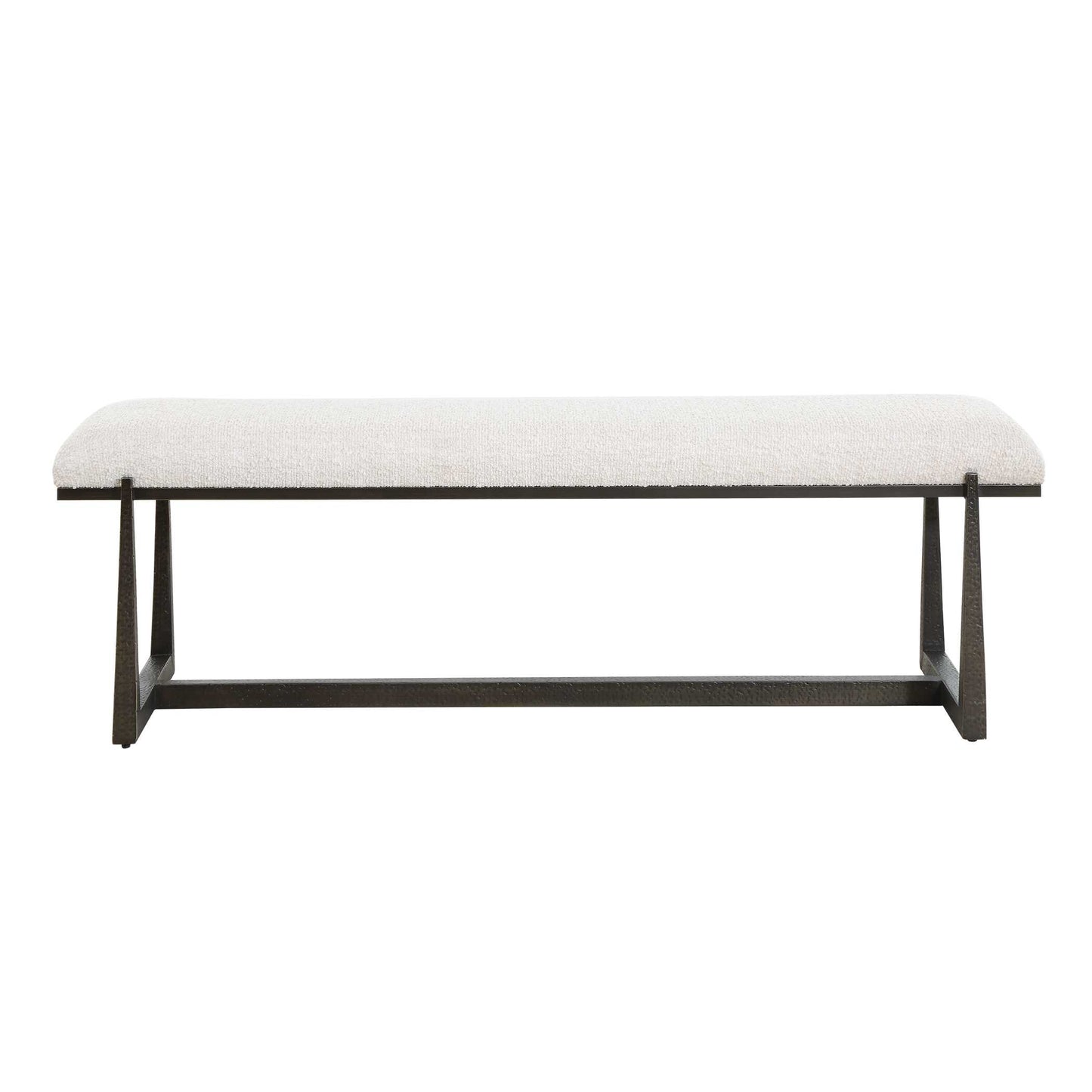 Uttermost Midas Black Long Bench - Black,White