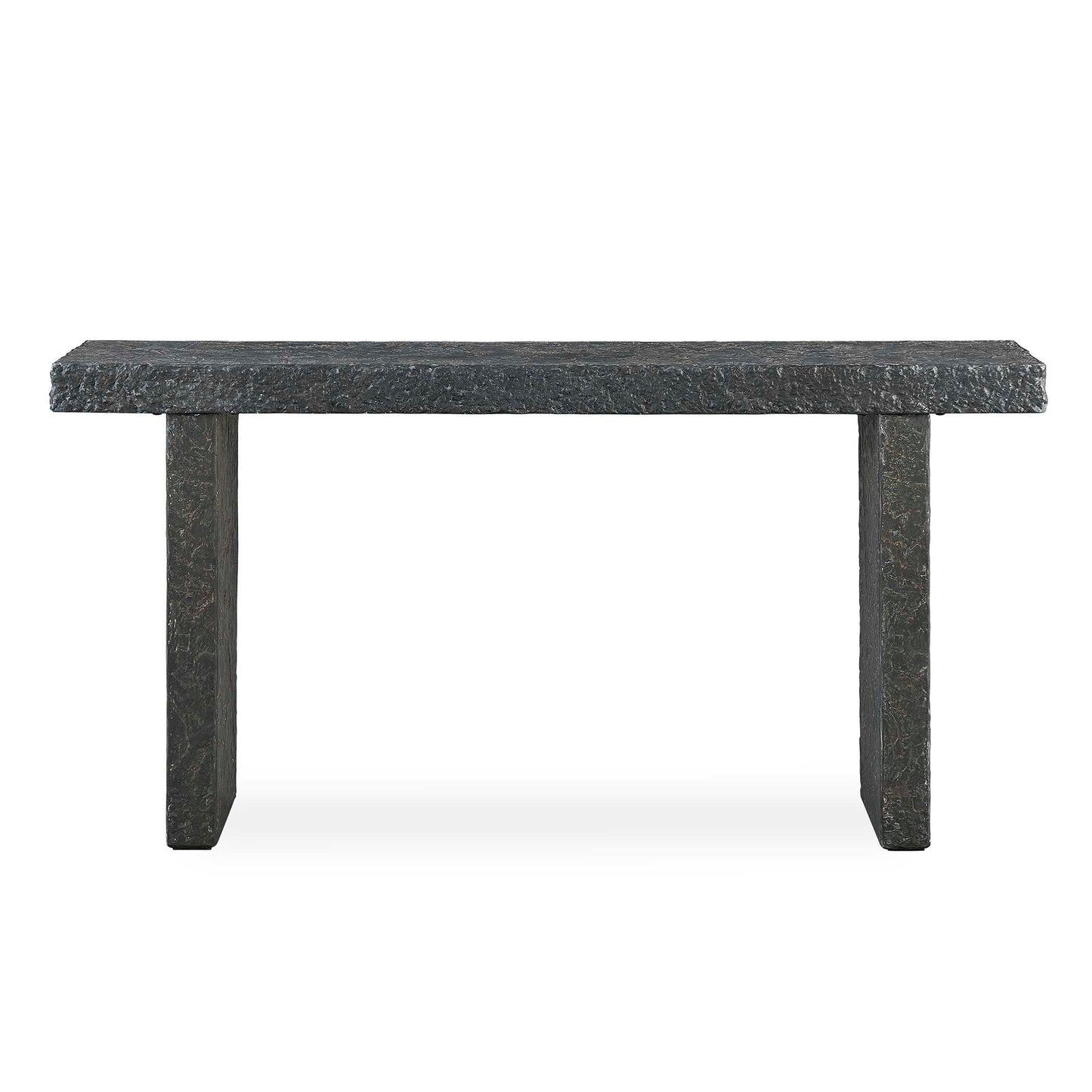 Uttermost Hagan Indoor-Outdoor Slate Console Table - Black,Brown