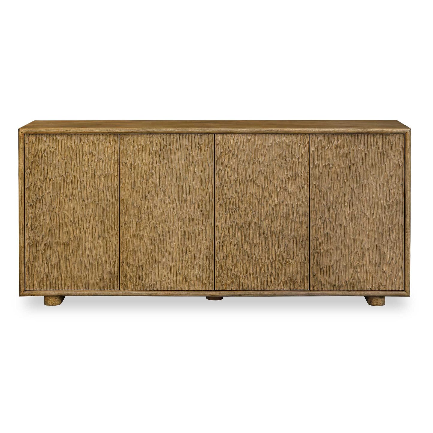 Uttermost Stevenson Natural Wood 4 Door Cabinet - Woodtone