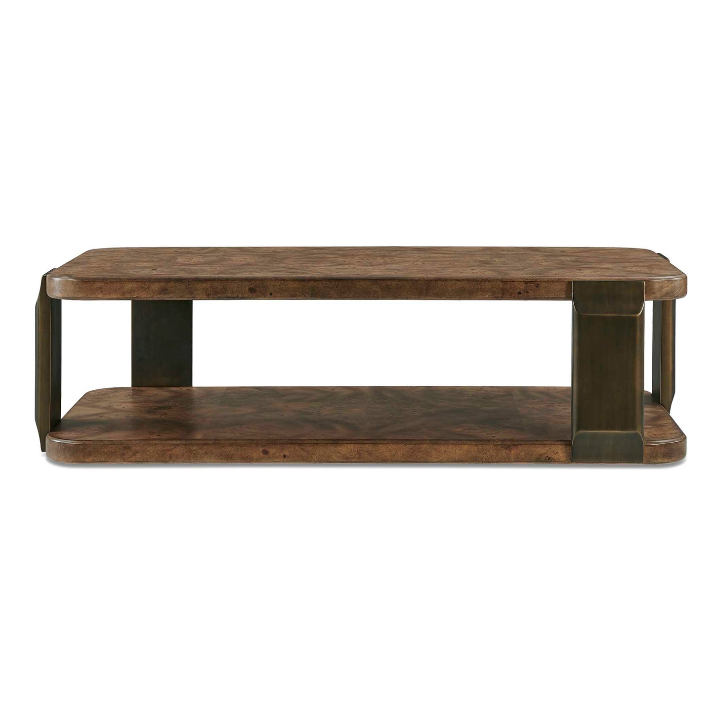 Uttermost Vance Mappa Burl Coffee Table - Bronze,Woodtone