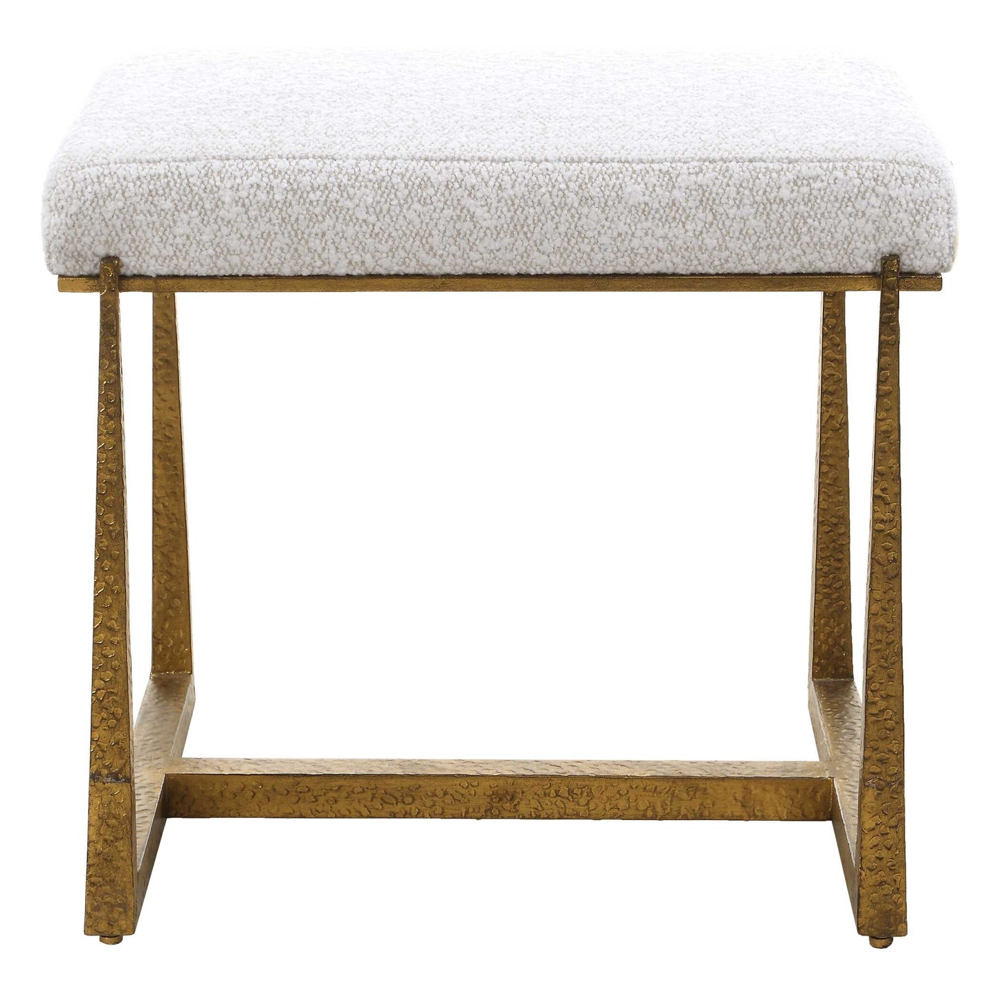 Uttermost Midas Gold Small Bench - Brass,White