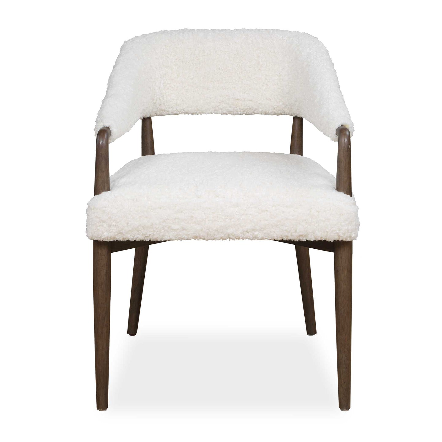 Uttermost Austell Shearling Dining Chair - Brown,White