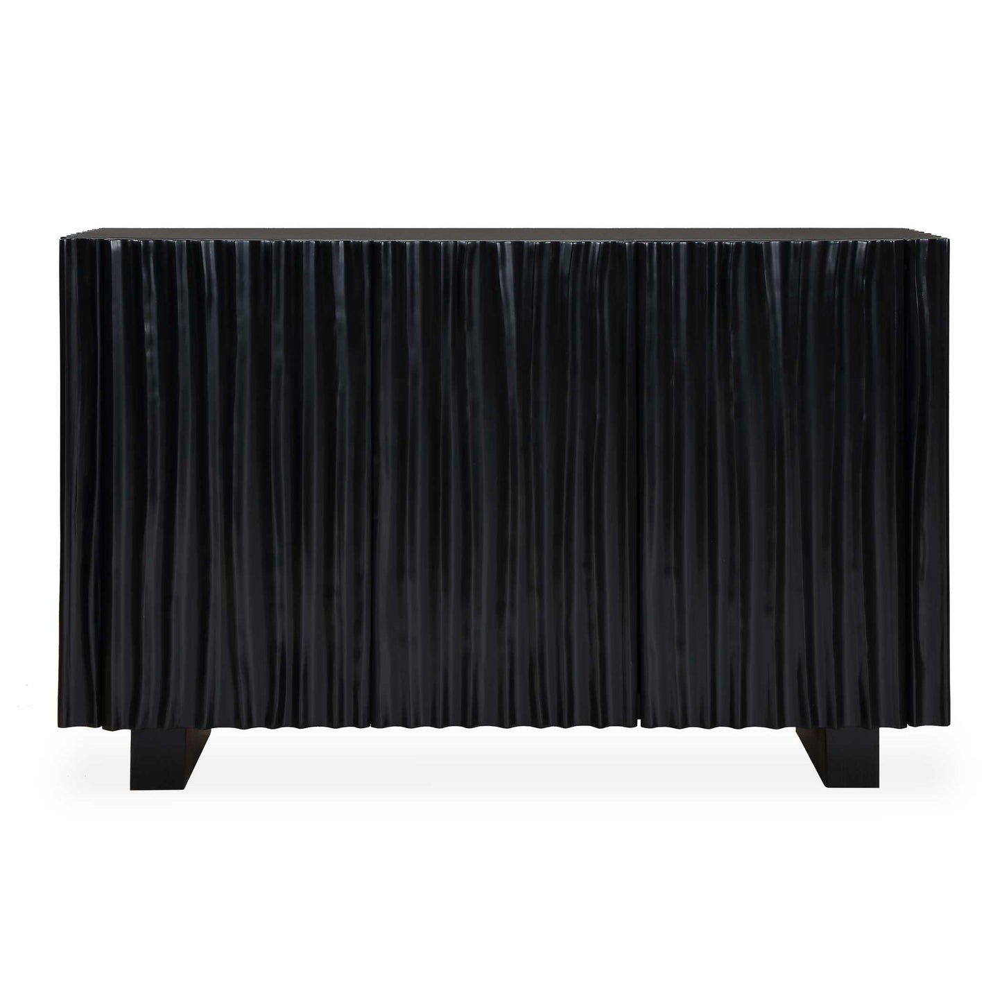 Uttermost Mercado Black 3 Door Cabinet - Black