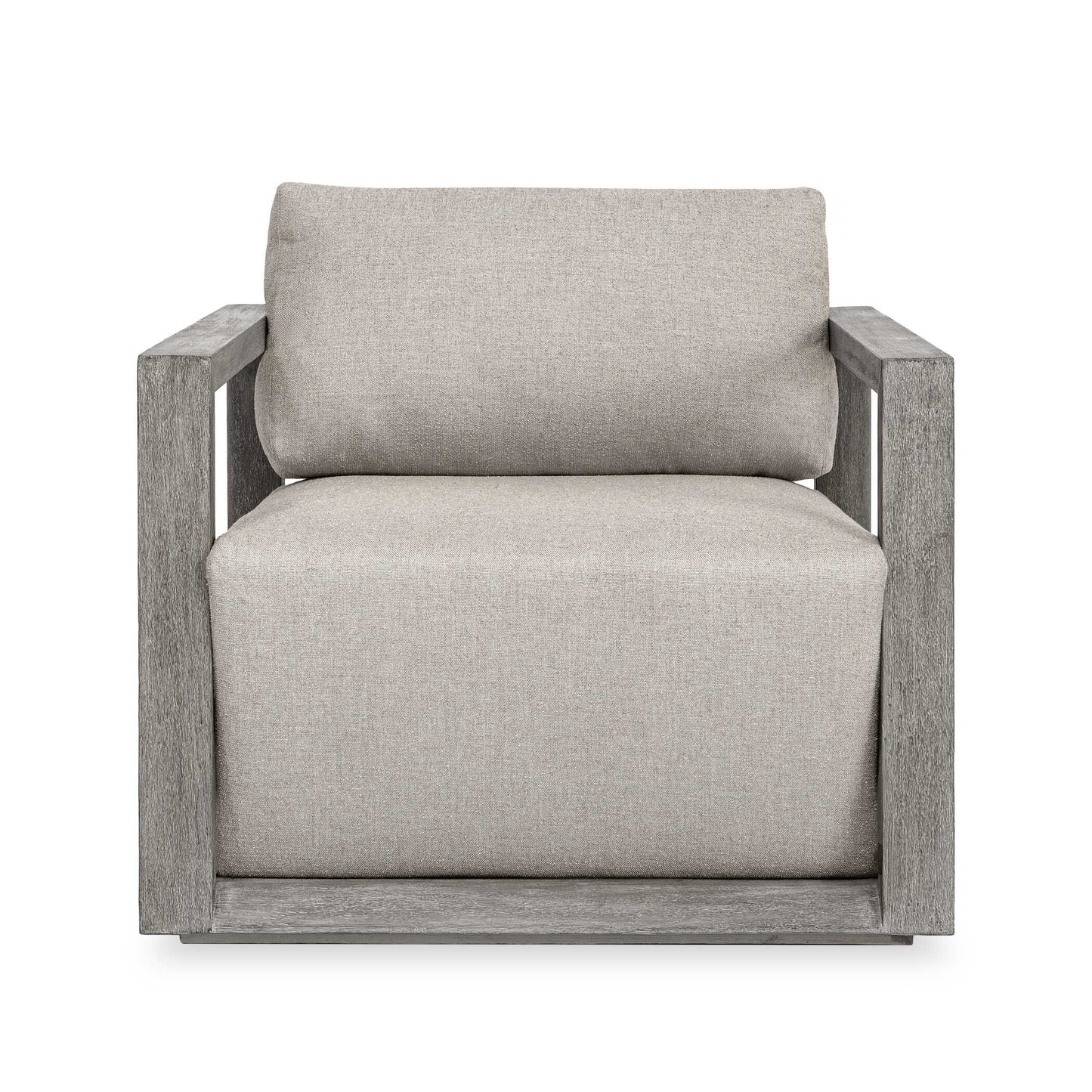 Uttermost Remsen Outdoor Weathered Gray/Dove Lounge Chair - Gray