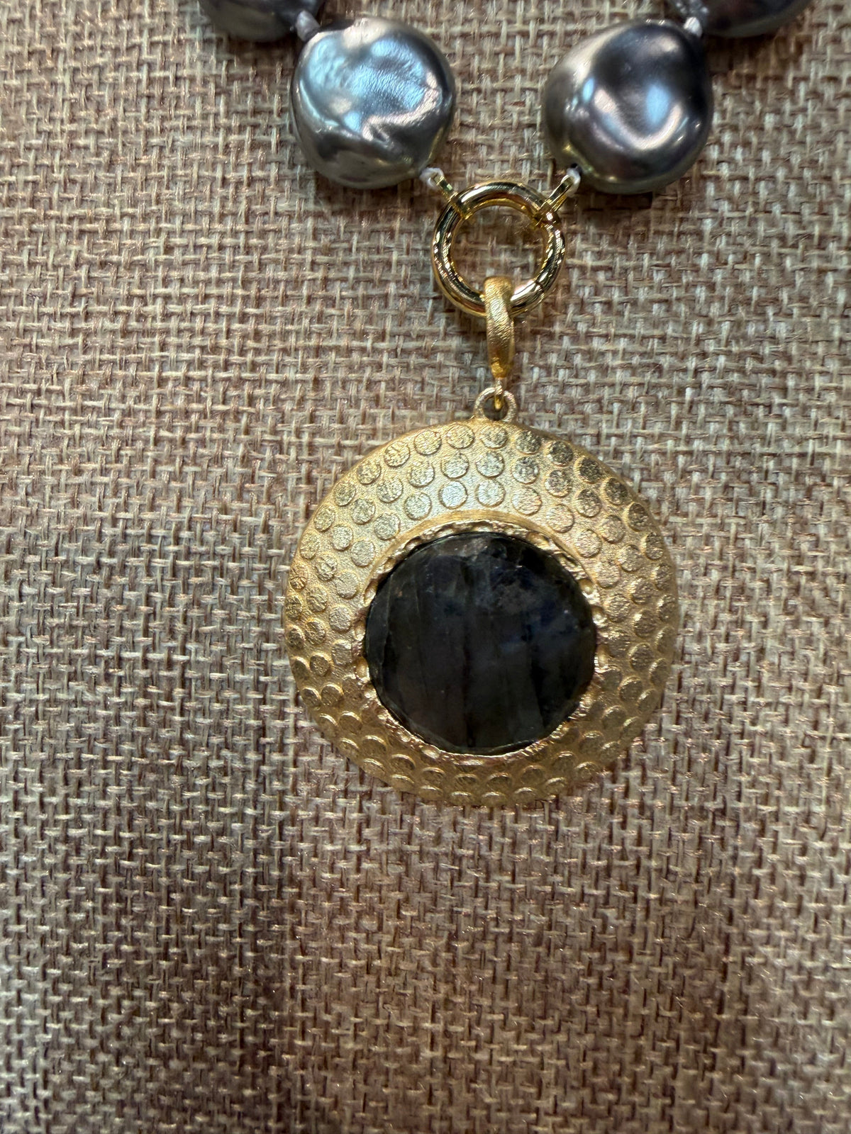 AF Labradorite Necklace Statement Charm