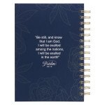 Be Still and Know Yellow Rose Spiral Journal - Psalm 46:10