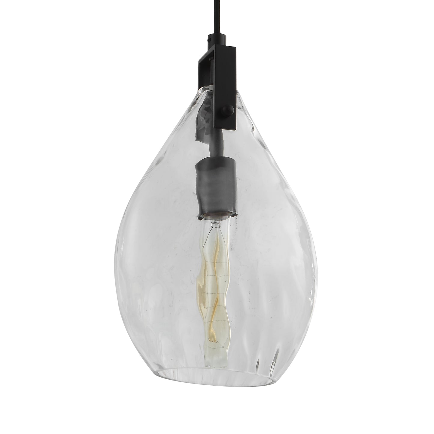 Uttermost Campester 1 Light Watered Glass Mini Pendant