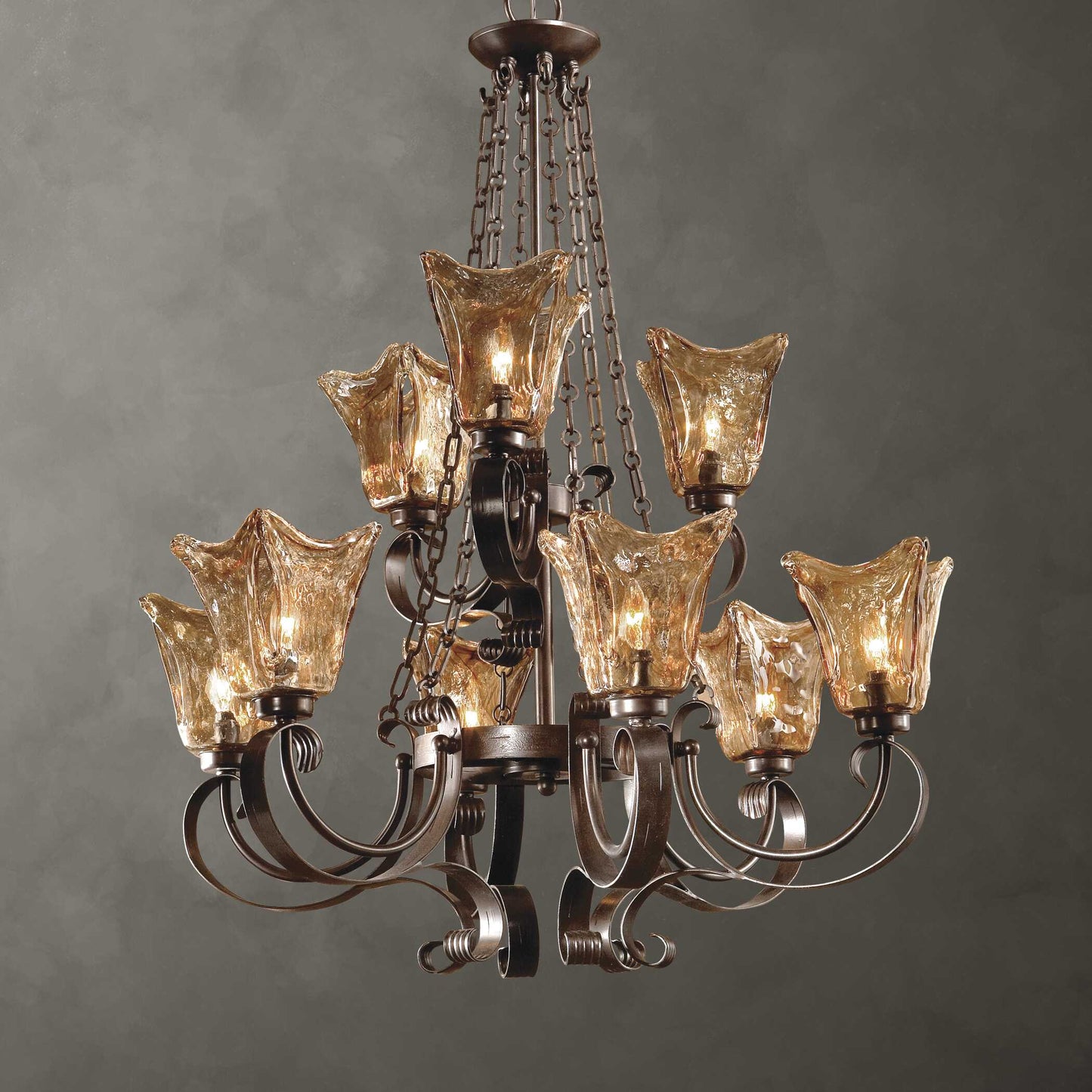 Uttermost Vetraio 9 Light Oil Rubbed Bronze Chandelier