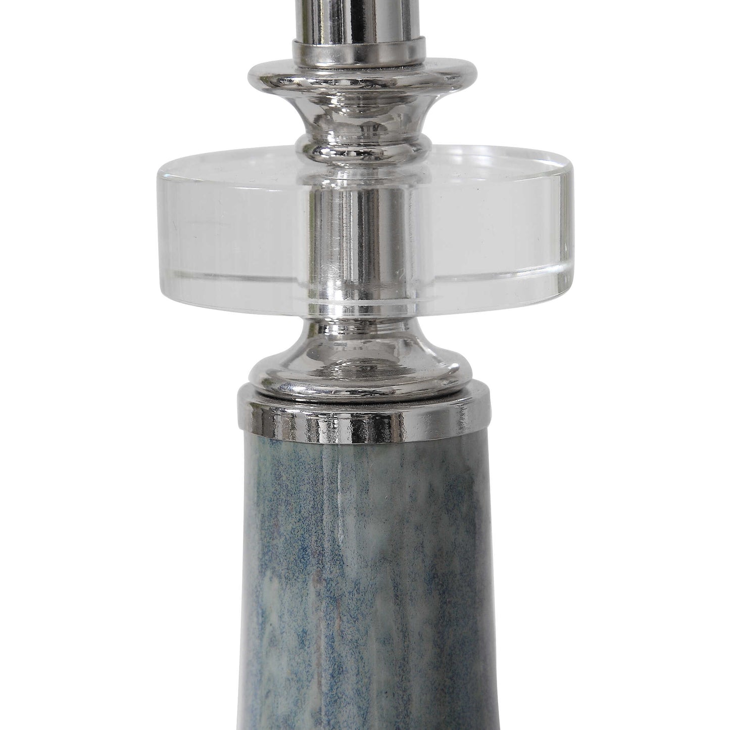 Uttermost Piers Mottled Blue Buffet Lamp