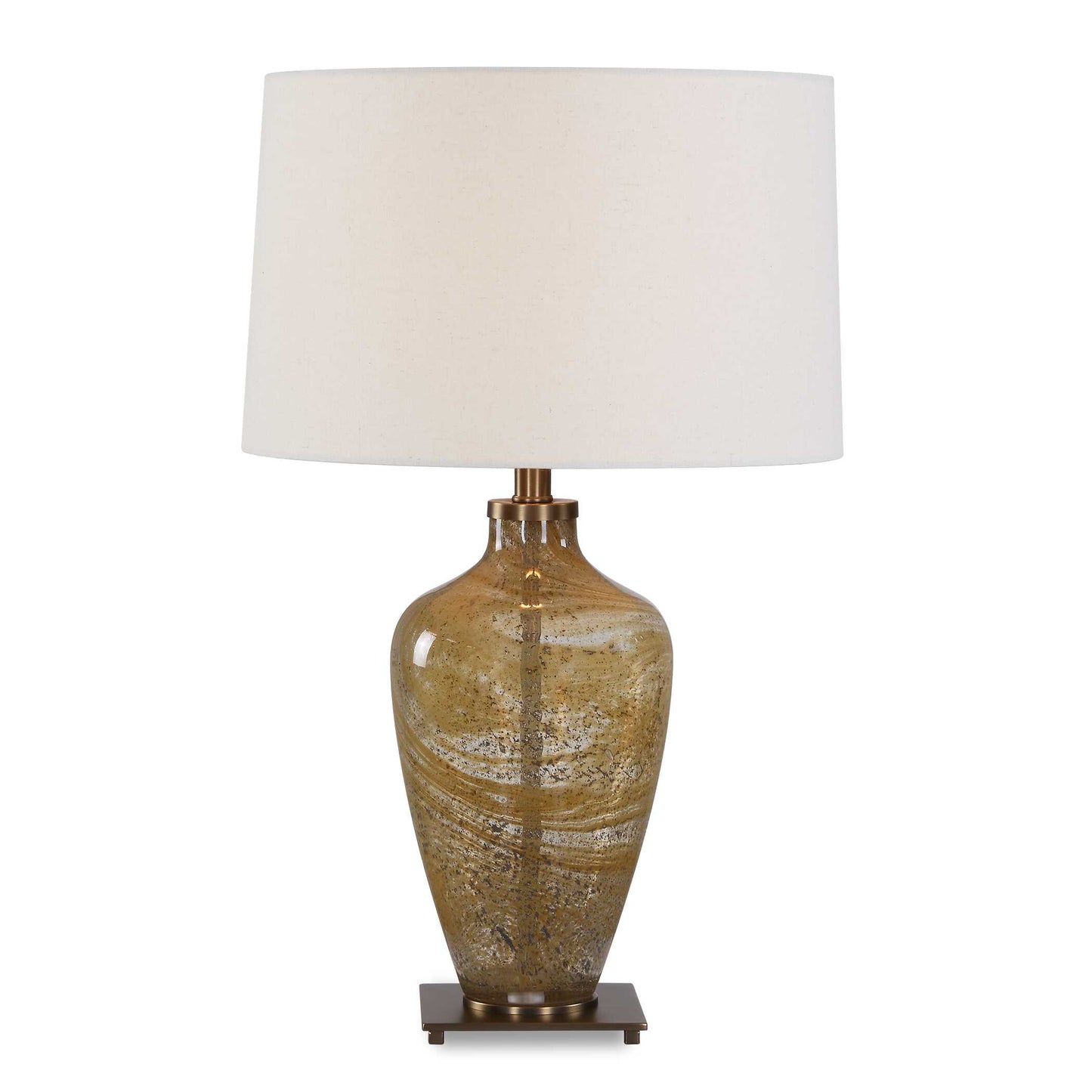 Uttermost Rainer Blown Glass Table Lamp - Brown,Green