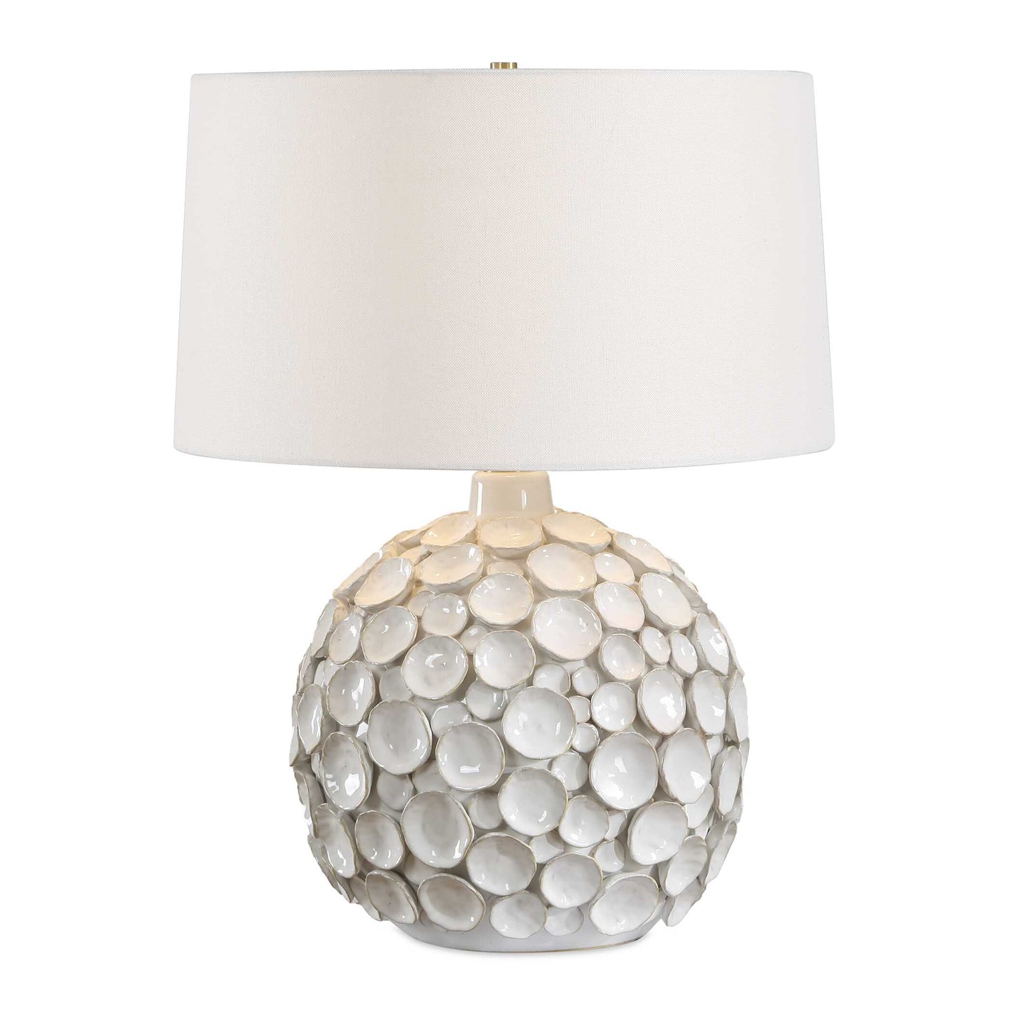 Uttermost Hartley White Petal Table Lamp - White