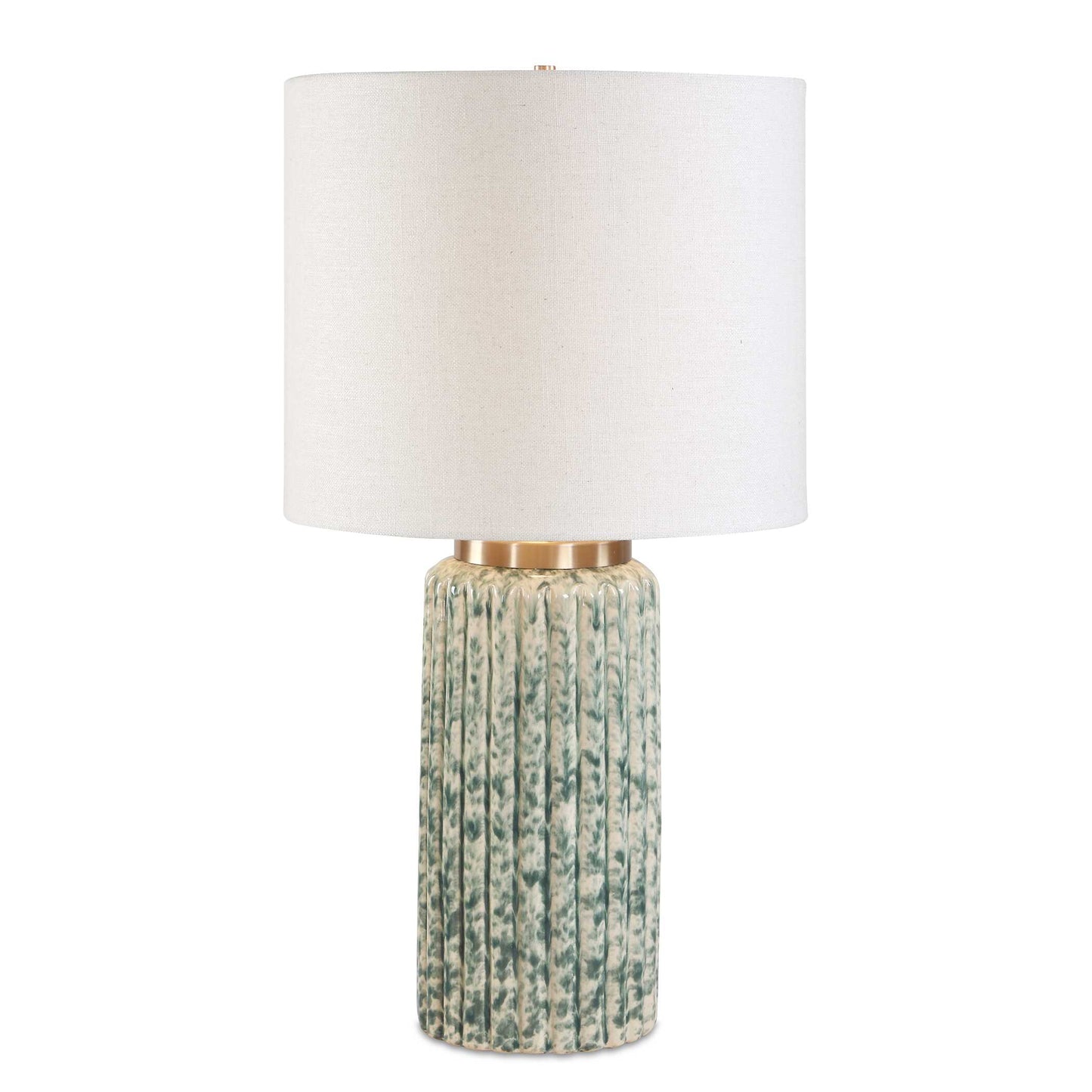 Uttermost Hensley Ivory & Green Table Lamp - Green,White