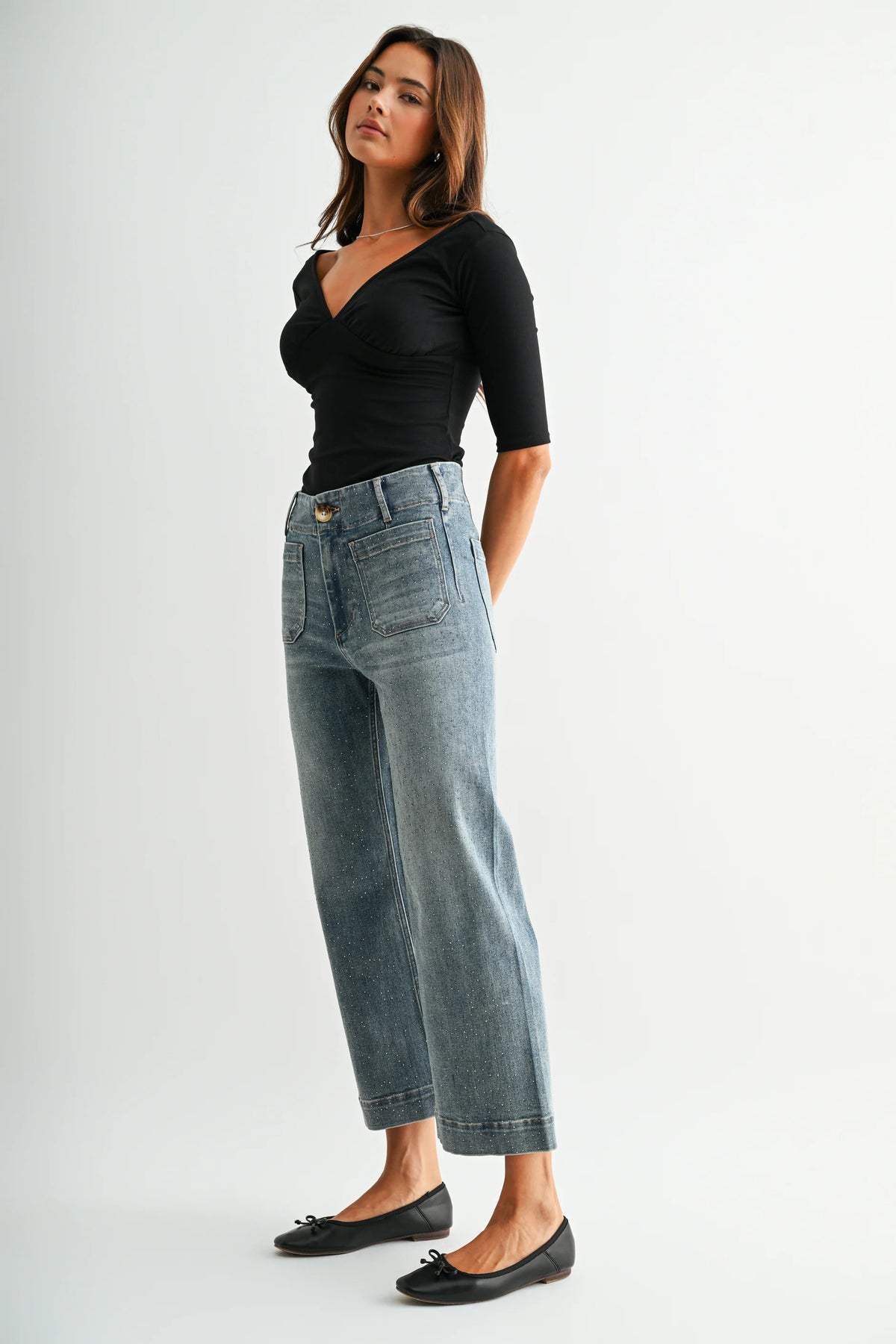 Mica – High-Rise Cropped Jeans