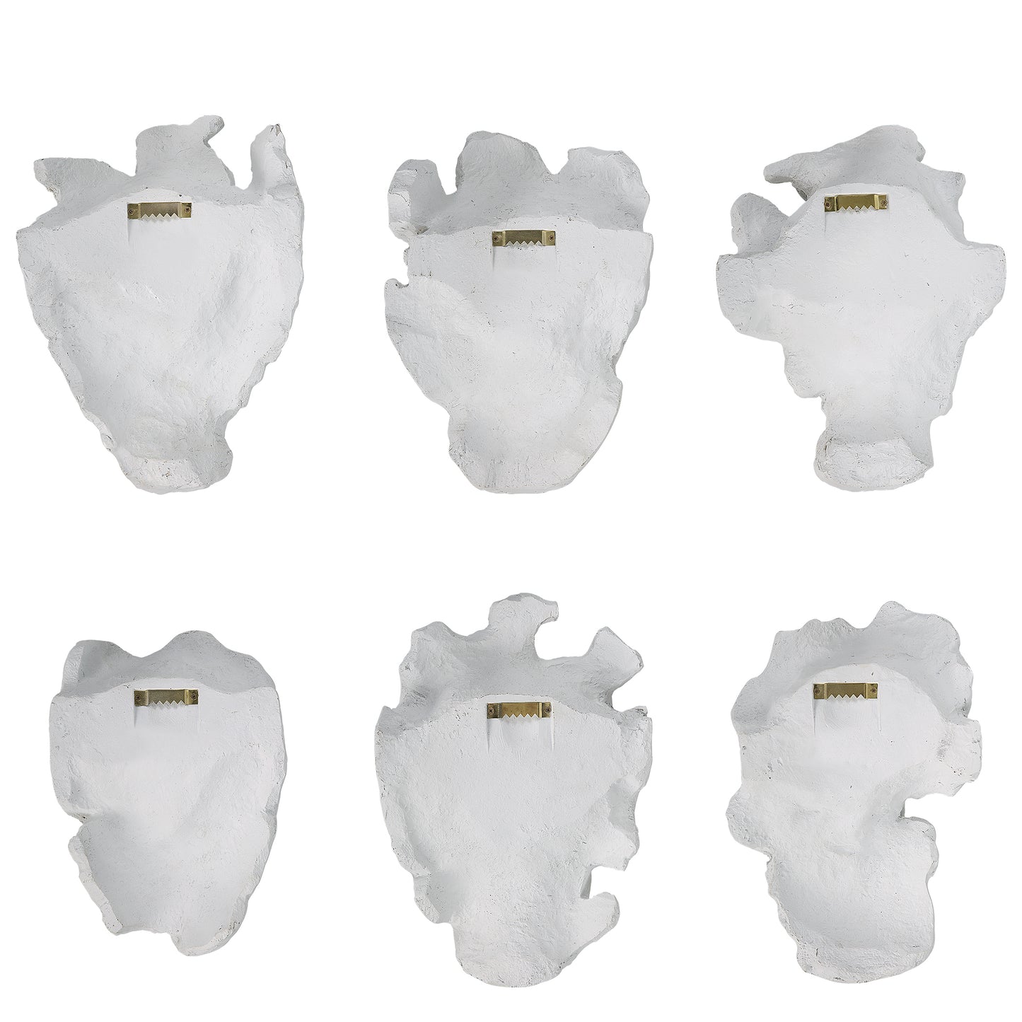 Uttermost Self-Portrait White Mask Wall Decor Set/6