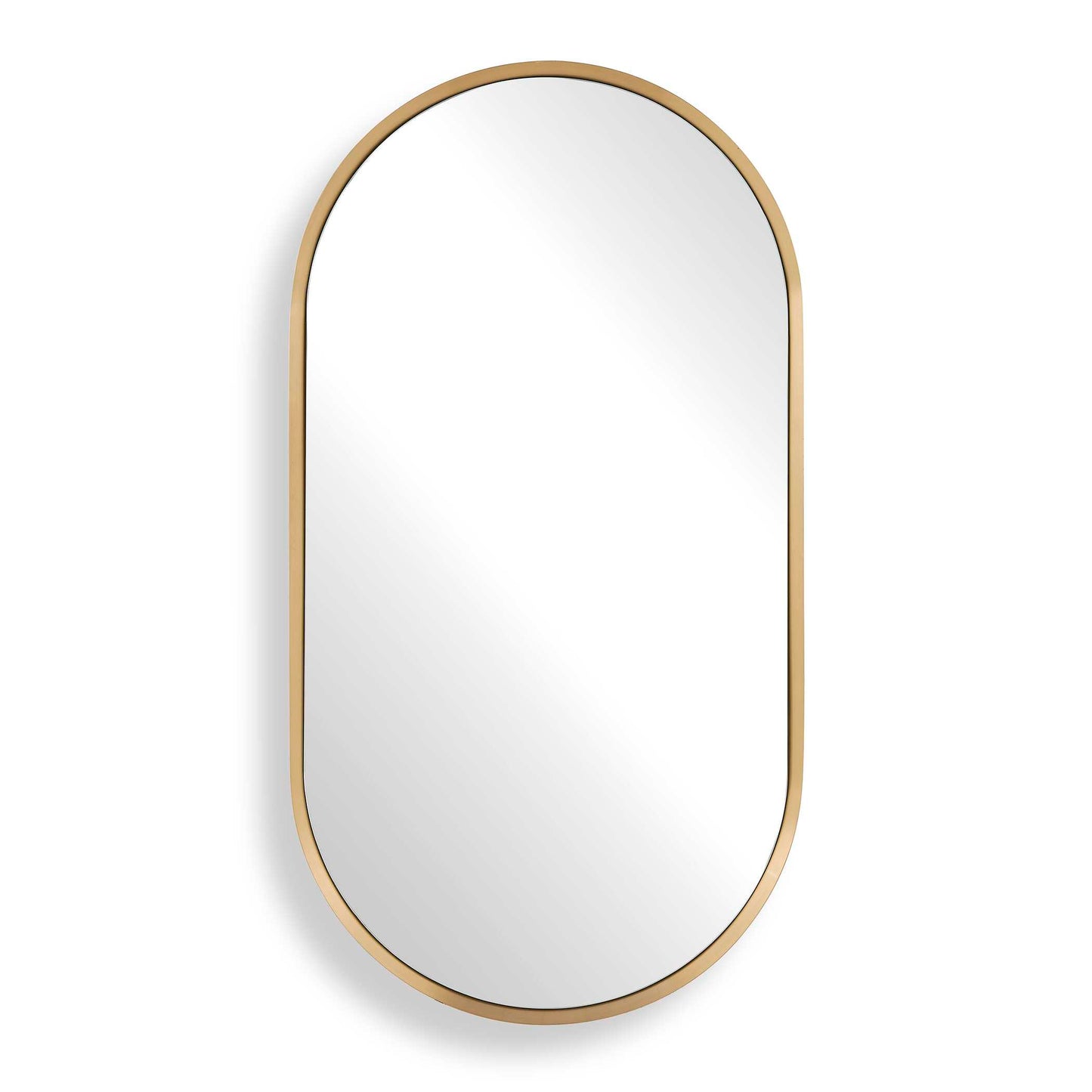 Uttermost Torrado Oval Brass Mirror - Brass,Gold