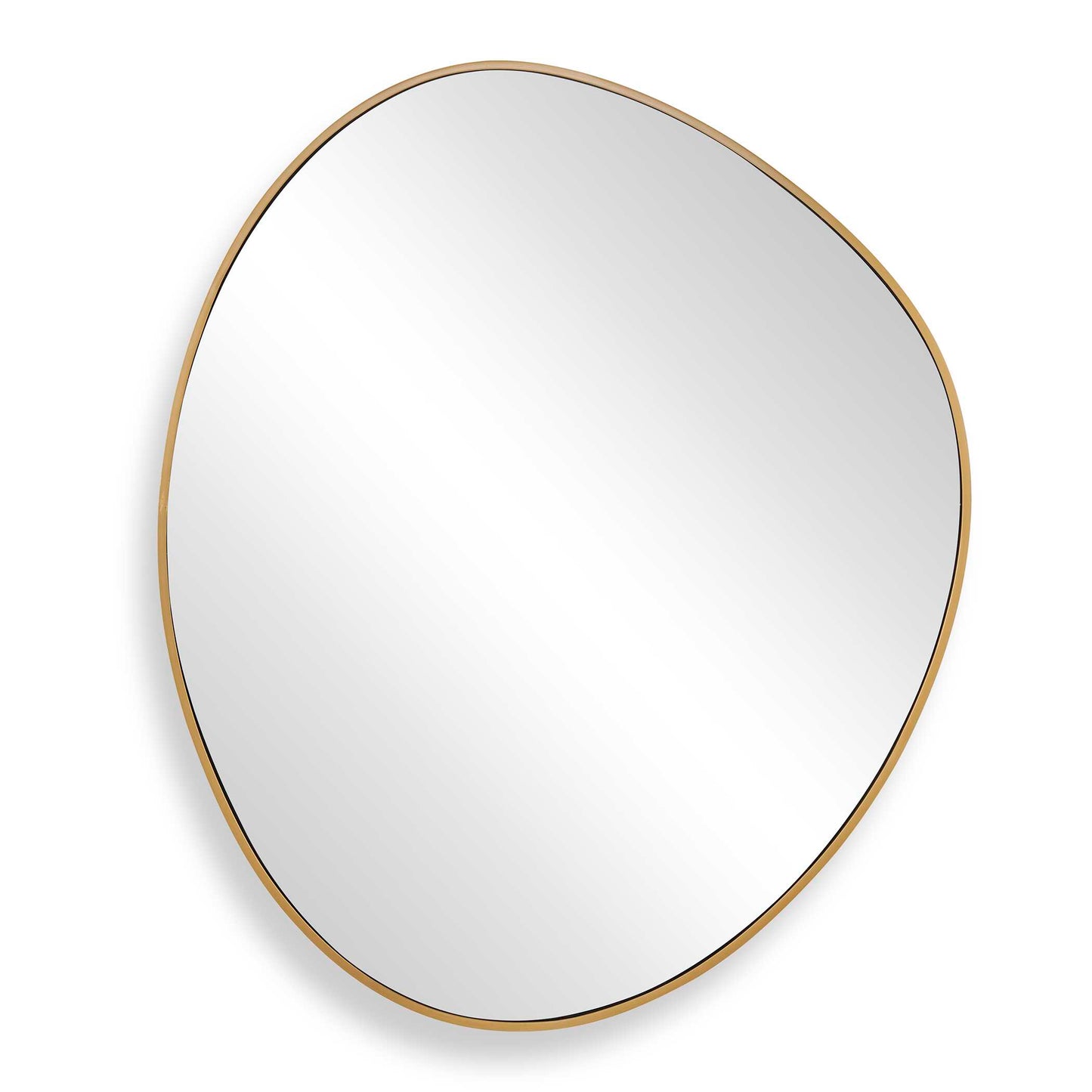 Uttermost Distort Antique Brass Mirror - Brass,Gold
