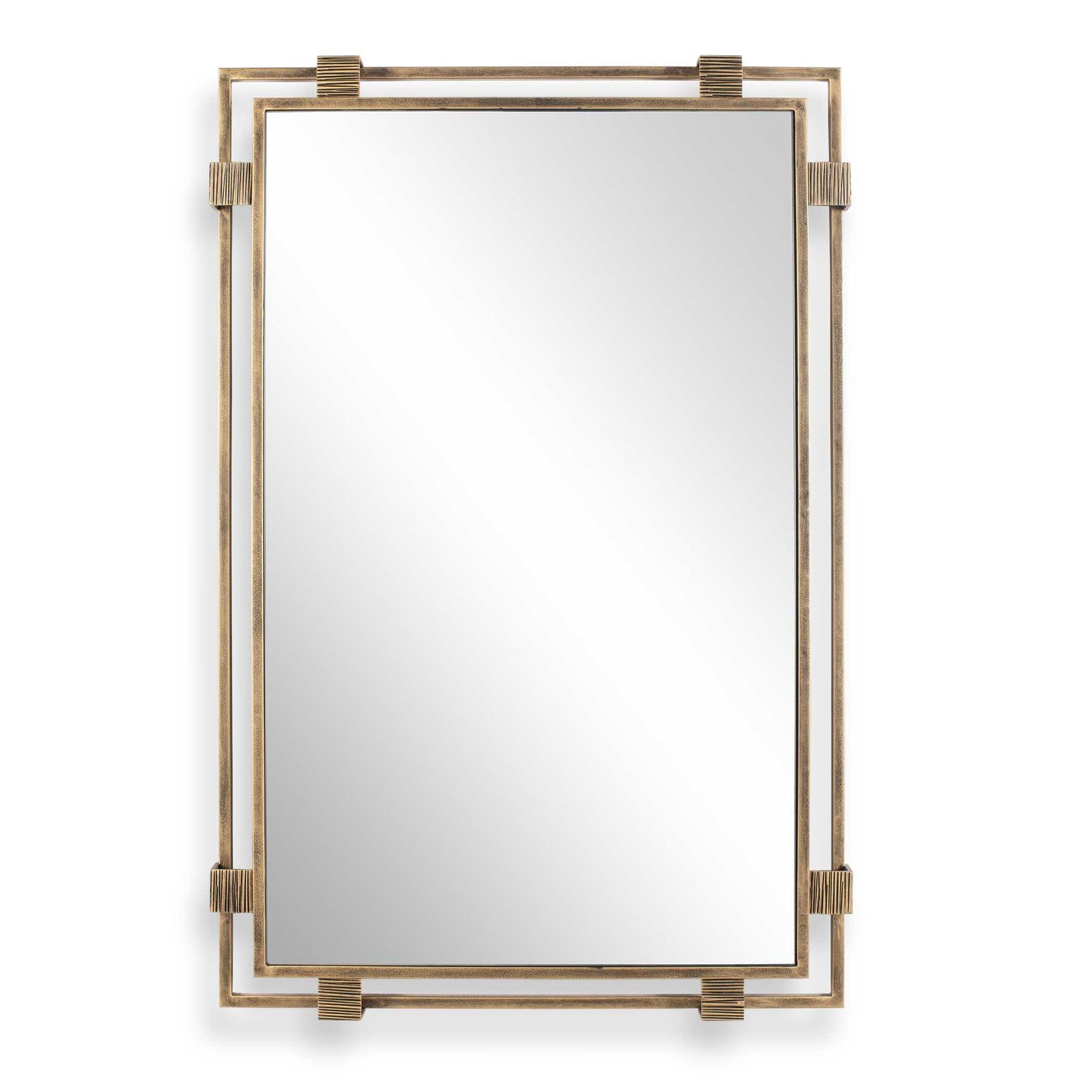 Uttermost Elsher Vintage Gold Mirror - Brass,Gold