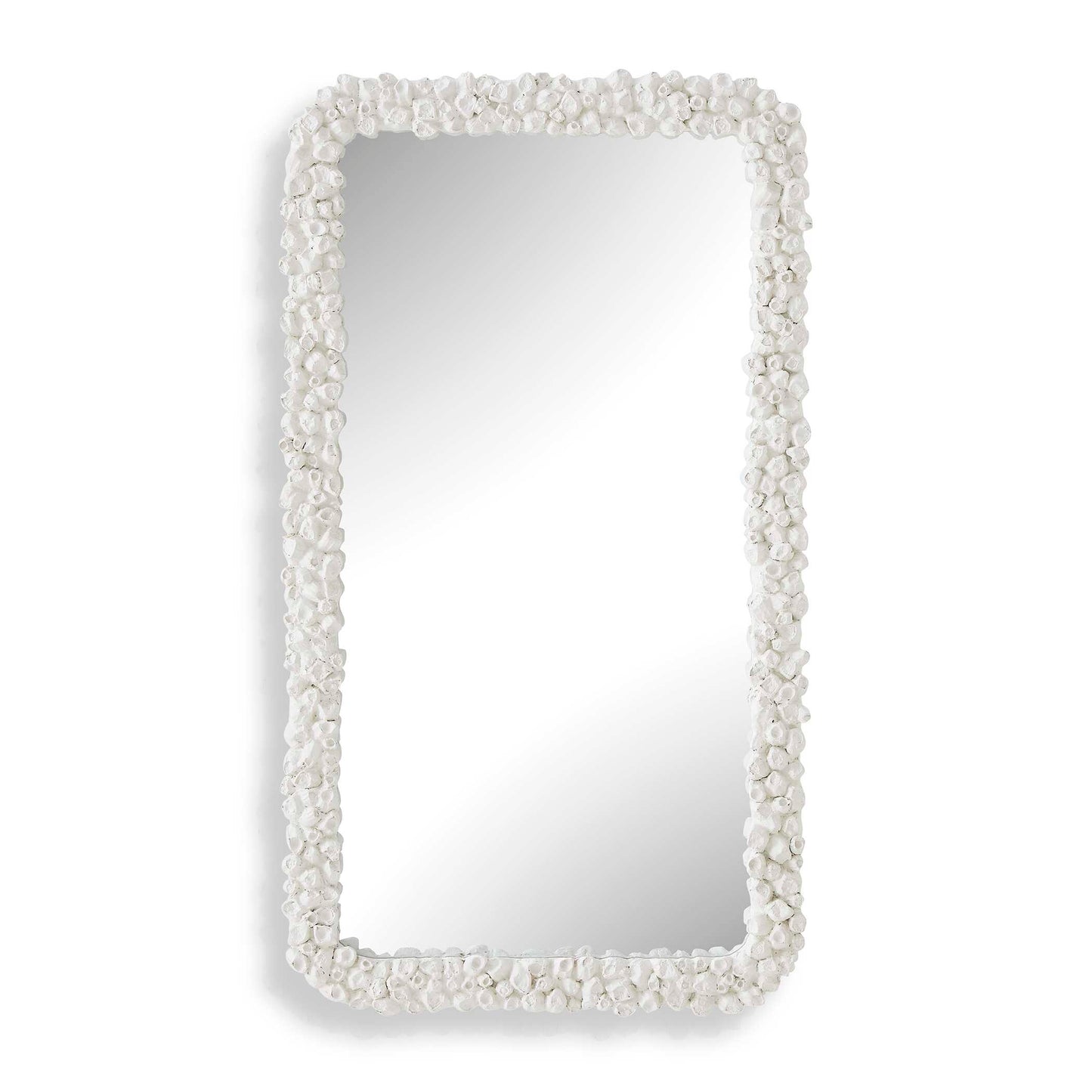 Uttermost Barnacle Rectangular White Mirror - White