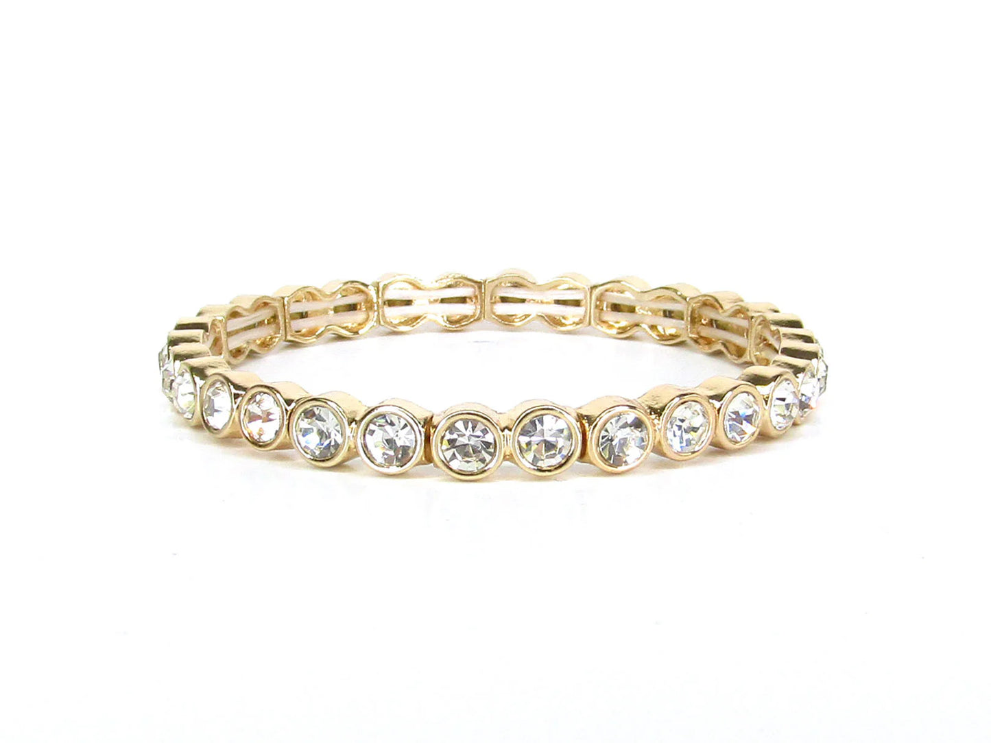 Gold Stretch Tennis Bracelet