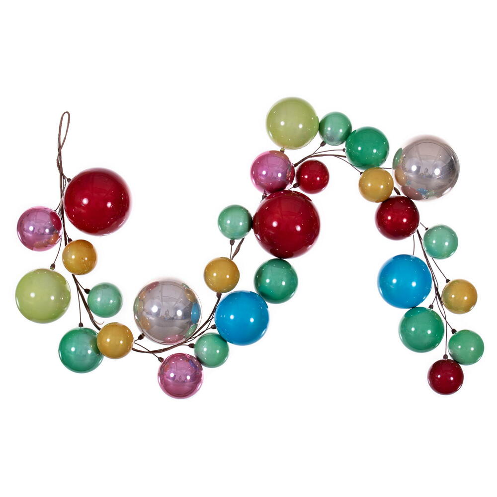 6' Multi Ball Branch Garland