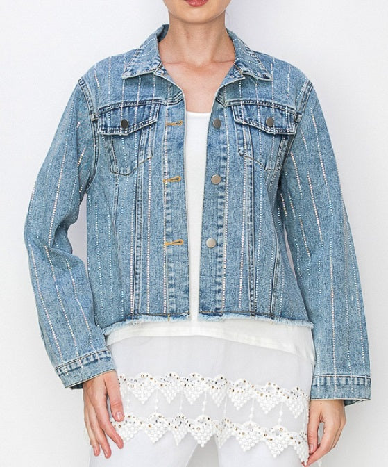 Sparkle Denim Jacket