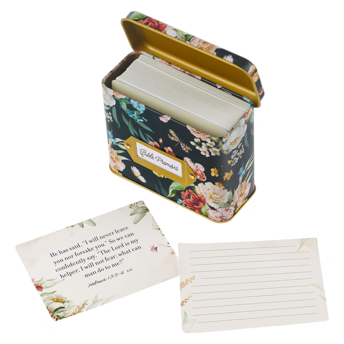 Floral Bible Promises in Tin