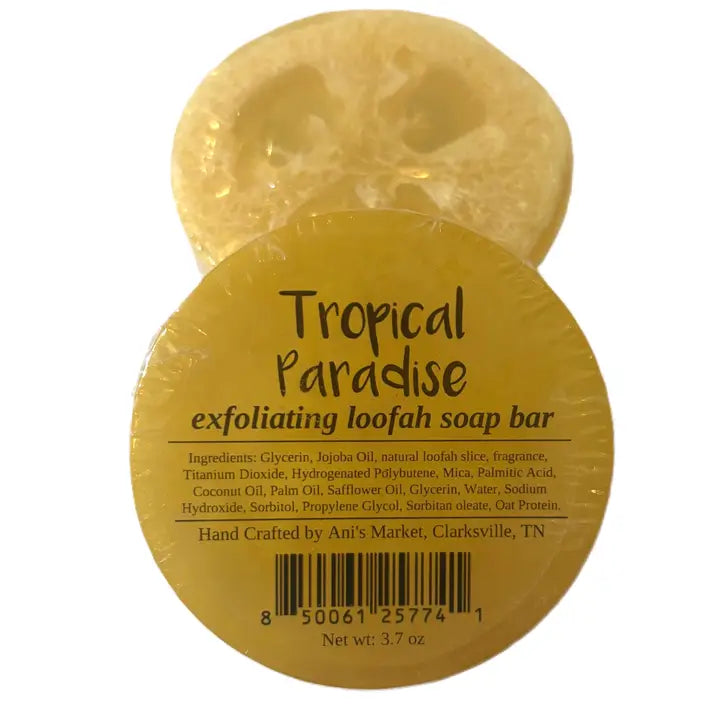 Tropical Paradise Exfoliating Loofah Soap Bar