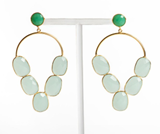 Gem Chandelier Earrings – Aquamarine